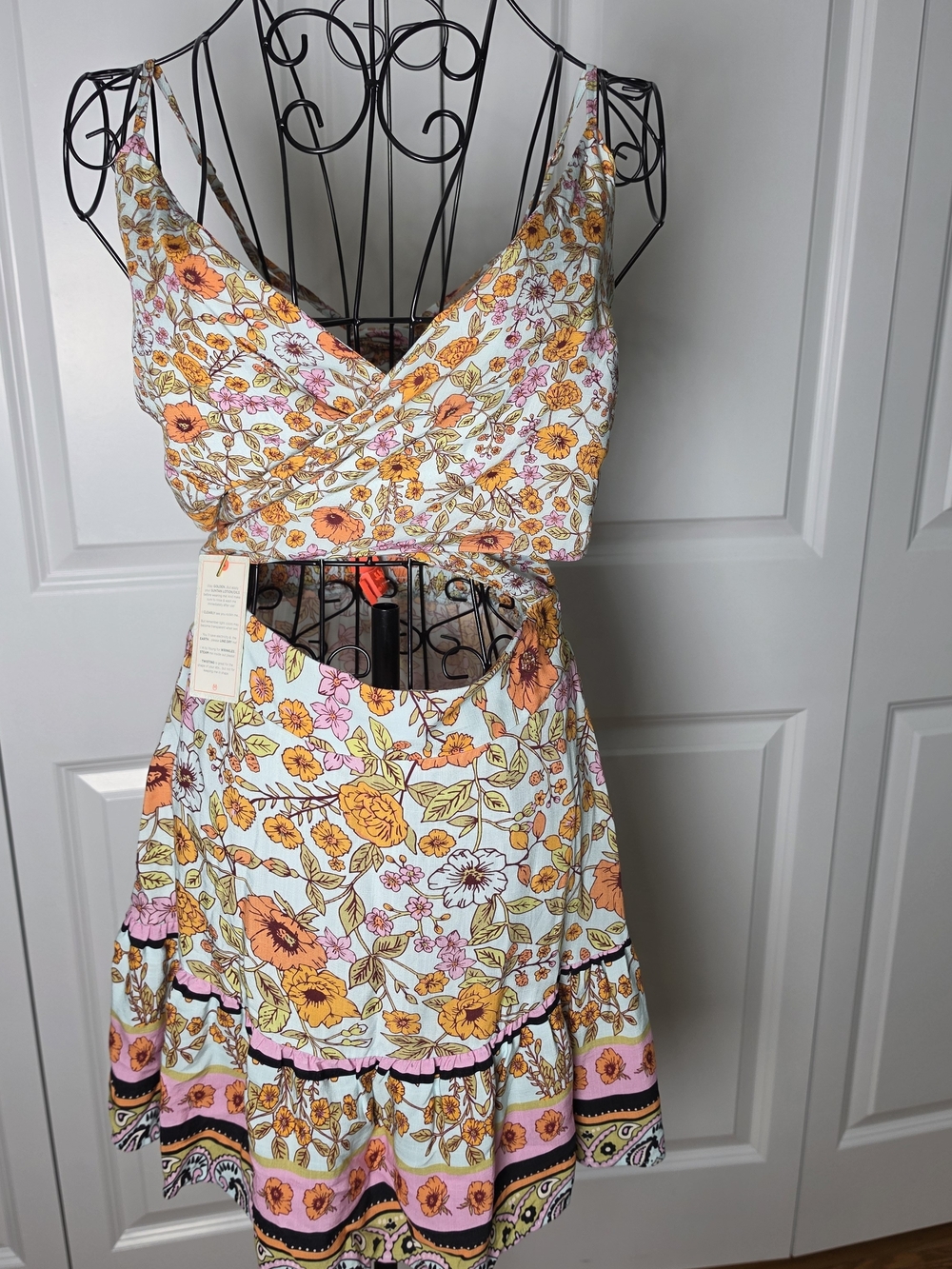 NWT Maaji Floral Cutout Mini Dress Size Small